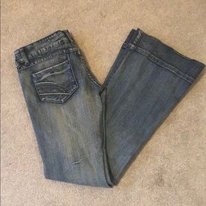 ❄️Flare low rise jeans, sz 7 Long